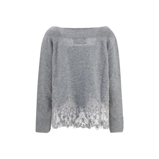 26FW 에르마노 설비노 스웨터 ERD495M312APTPYUN1704BB GRAY - ERMANNO SCERVINO