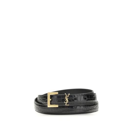 26FW 생로랑 벨트 SA554465DND0J1000BB BLACK