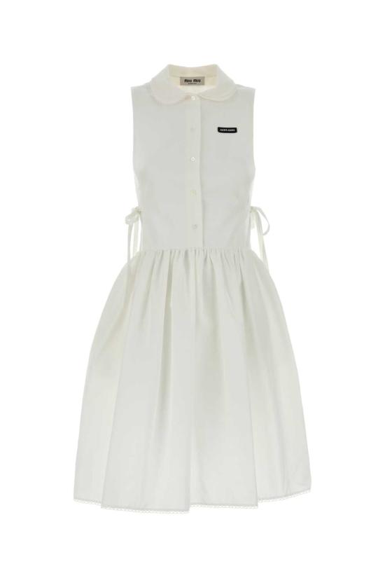 26FW 미우미우 원피스 MF6425SOOO163M F0009 WHITE