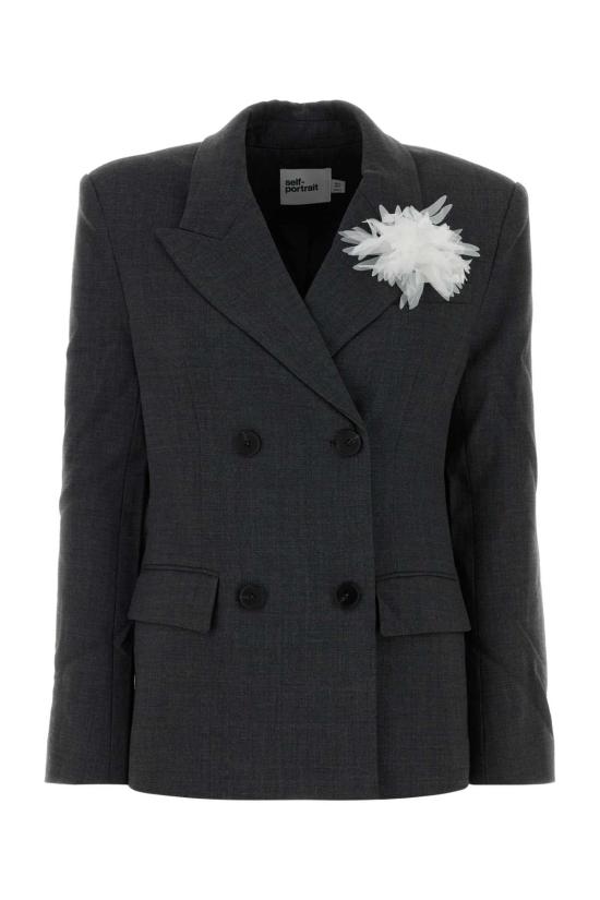 26FW 셀프 포트레이트 자켓 AW26082JGR GREY GRAY