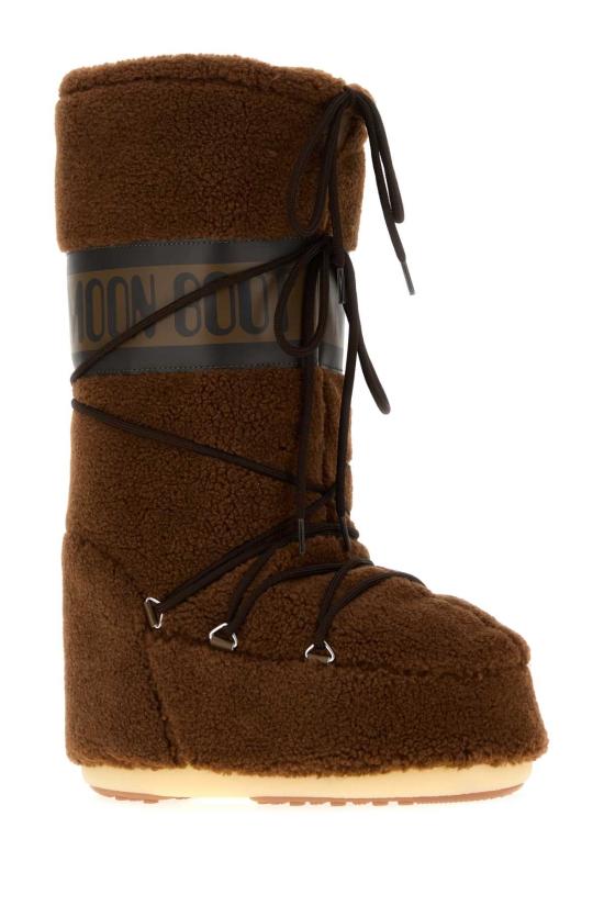 26FW 문부츠 아이콘 플리스 부츠 1403080 M004 BROWN - MOON BOOT