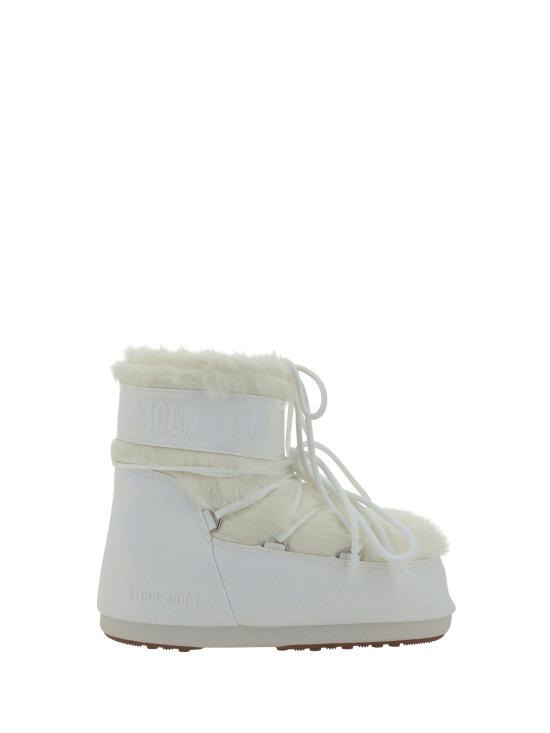 26FW 문부츠 아이콘 나일론 로우 부츠 80D1409390 A002 WHITE