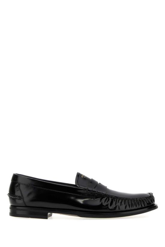 26FW 프라다 브러쉬드 레더 로퍼 2DB239FX000055 F0002 BLACK