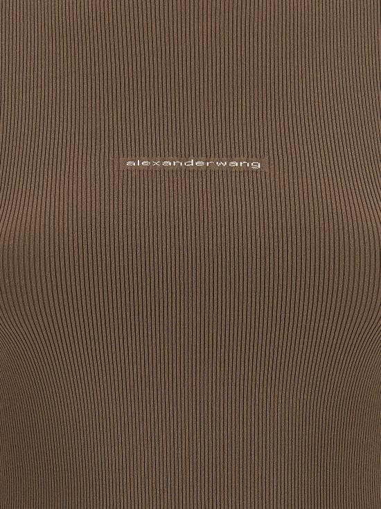 26FW 알렉산더 왕 폴로 티셔츠 AL340225BM BROWN - ALEXANDER WANG