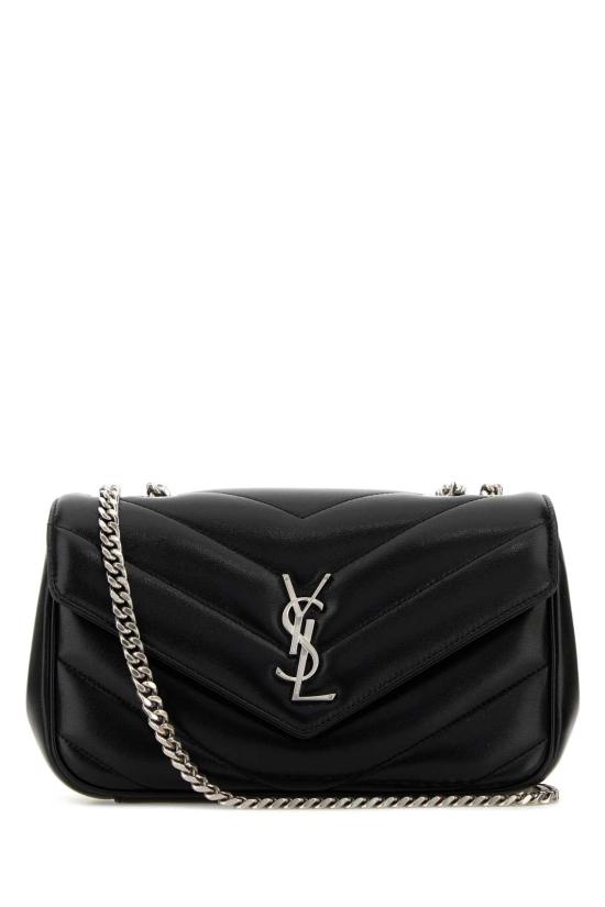 26FW 생로랑 루루 스몰 마테라쎄 램스킨 숄더백 801437AAE4Y 1000 BLACK