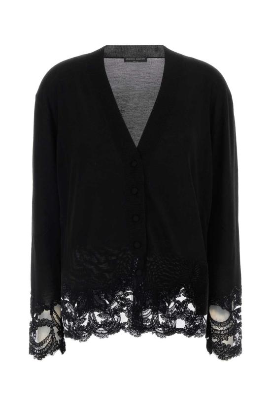 26FW 에르마노 설비노 니트웨어 D495N315APCTATLATL 95708 BLACK