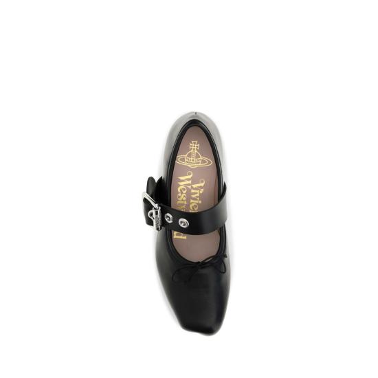 26FW 비비안웨스트우드 플랫 슈즈 VI7201000SWL00AGN401BB BLACK - VIVIENNE WESTWOOD