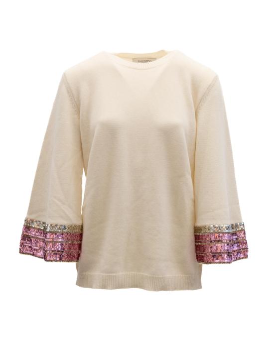  발렌티노 가라바니 스웨터 TB3KCB0759M CREAM - VALENTINO GARAVANI