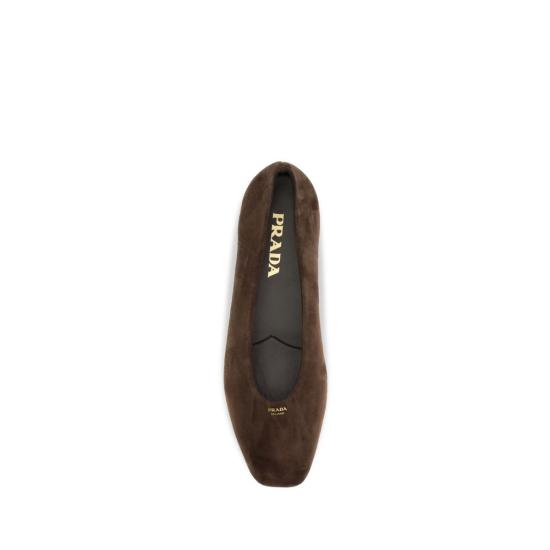 26FW 프라다 플랫 슈즈 PR1F522OF005103F0003BB BROWN - PRADA