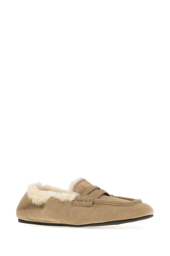 26FW 미우미우 루슈 나파 레더 로퍼 5D341EFZF05Z0G F0F24 BEIGE - MIU MIU
