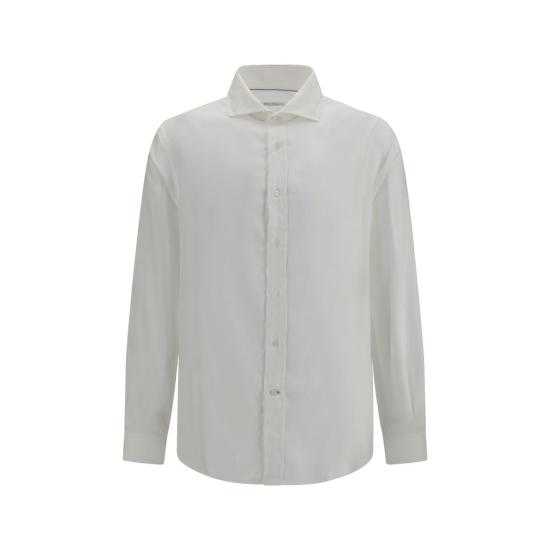 26FW 브루넬로 쿠치넬리 셔츠 BRMY6370627C003BB WHITE