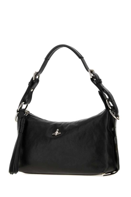26FW 비비안웨스트우드 레더 호보 숄더백 46020017WL00BX N401 BLACK - VIVIENNE WESTWOOD
