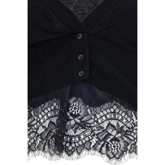 26FW 에르마노 설비노 가디건 ERD492N301APPYU95708BB BLACK - ERMANNO SCERVINO