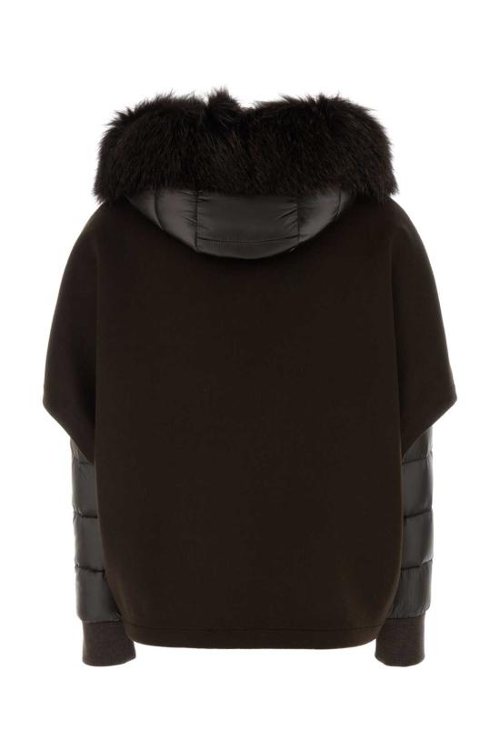 26FW 무레르 페가소 CWR 후디드 쇼트 자켓 PEGASOCWR CIOCCOLATO BLACK - MOORER