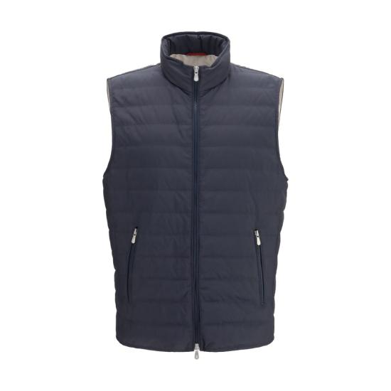 26FW 브루넬로 쿠치넬리 베스트 BRMV4081797CIX44BB NAVY