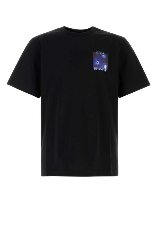 26FW 카사블랑카 탑 MAW26JTS00111 MEDUSESPORTI BLACK