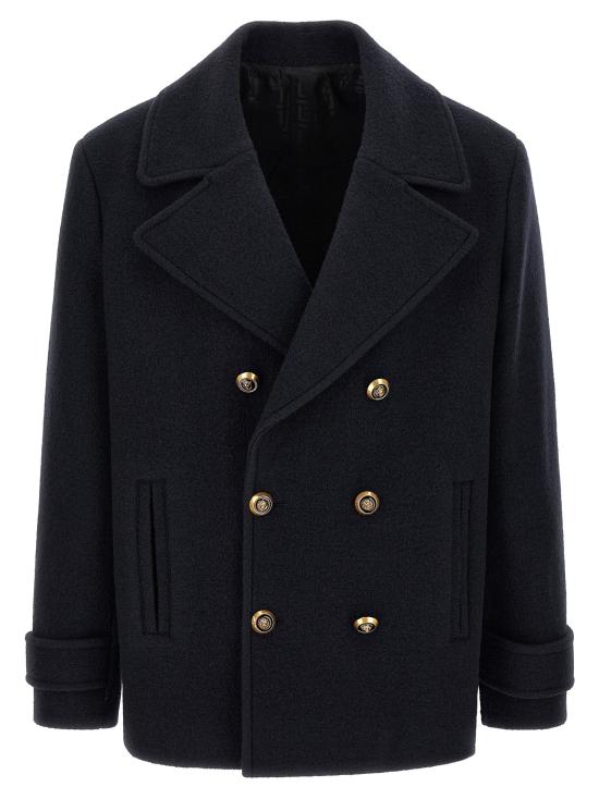 26FW 발망 코트 BA340098BM NAVY