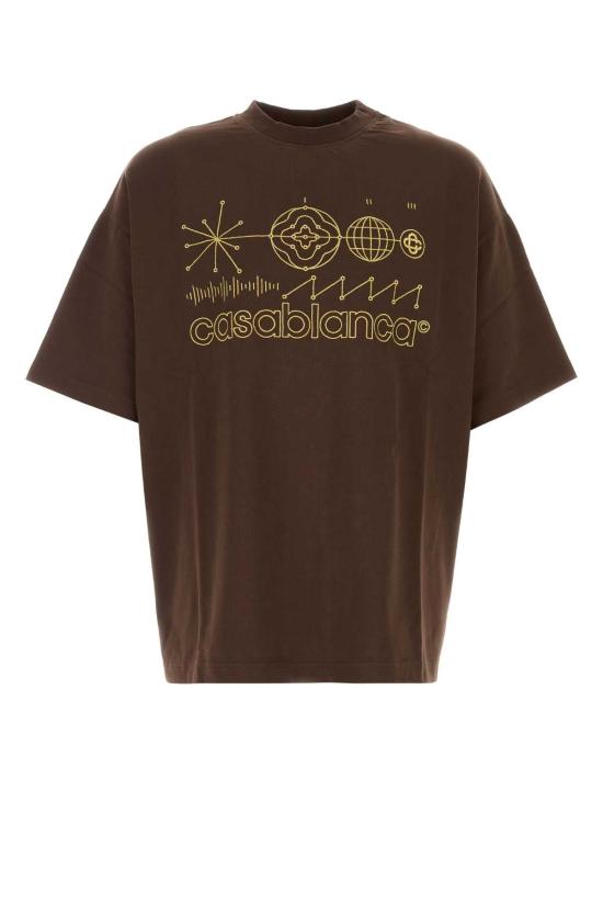 26FW 카사블랑카 탑 MAW26JTS07801 CODEDECIVIL BROWN