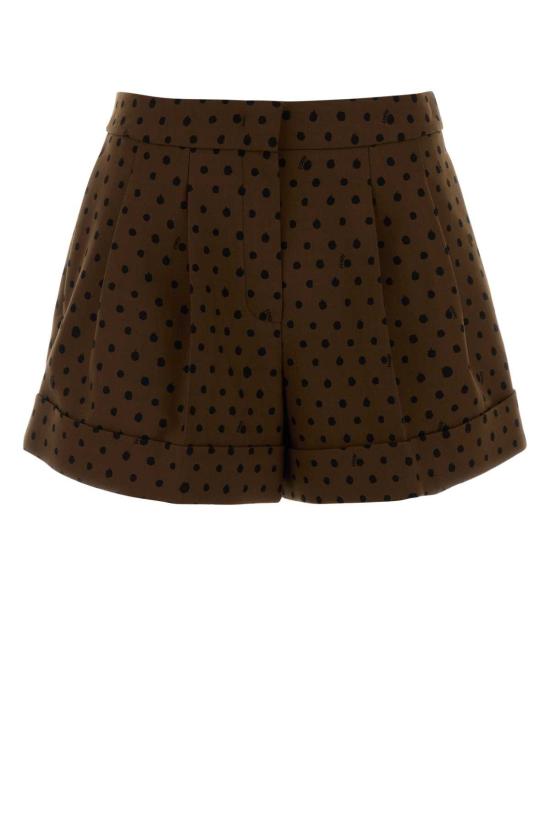 26SS 펜디 프린트 울 쇼츠 FR6690AW7E F1UKN BROWN