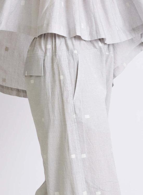  시크 콜렉티브 스트레이트 팬츠 Seek Collective Aanya Pants Tranquil Square Weave - SEEK COLLECTIVE