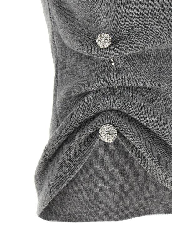 26FW 쥬세페 디 모라비토 민소매 티셔츠 GI340357BM GRAY - GIUSEPPE DI MORABITO