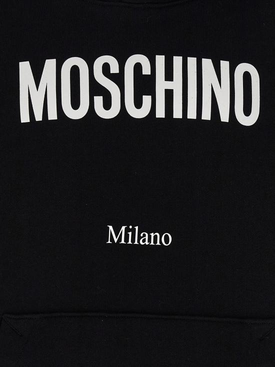 25FW 모스키노 후드 티셔츠 MO313321BM BLACK - MOSCHINO