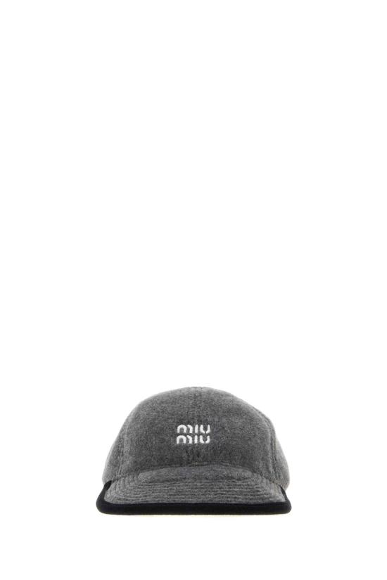 26FW 미우미우 플리스 베이스볼 캡 5HC36915V3 F0031 GRAY