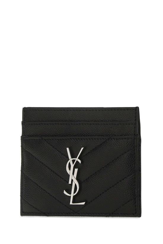 26FW 생로랑 카산드라 마틀라세 카드 케이스 423291BOW02 1000 BLACK - SAINT LAURENT