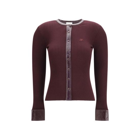 26FW 쿠레쥬 가디건 CO326MGI056FI00014010BB BURGUNDY