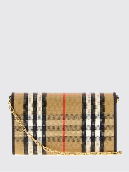 26FW 버버리 하이랜드 체인 스트랩 월렛 8112274 Sand - BURBERRY