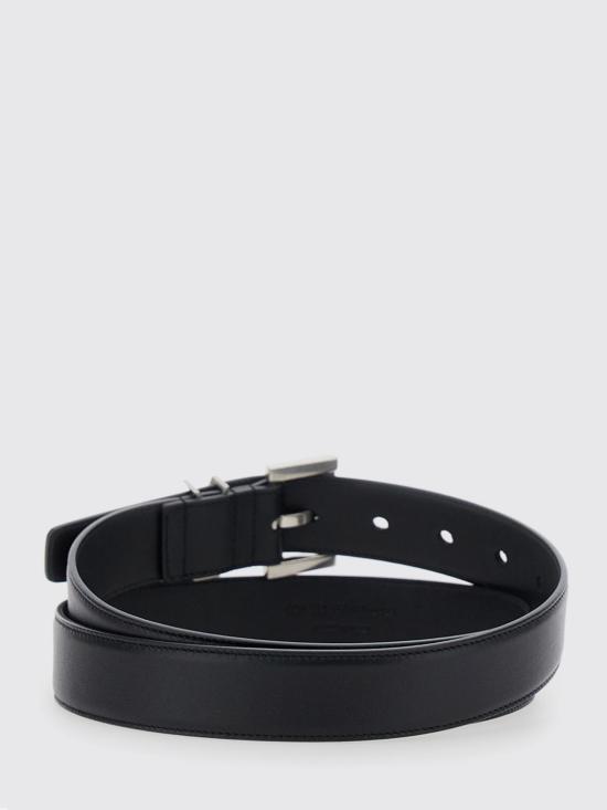 26FW 생로랑 카산드라 벨트 스퀘어 버클 스무스 레더 634437BOO0E 1000 Black - SAINT LAURENT