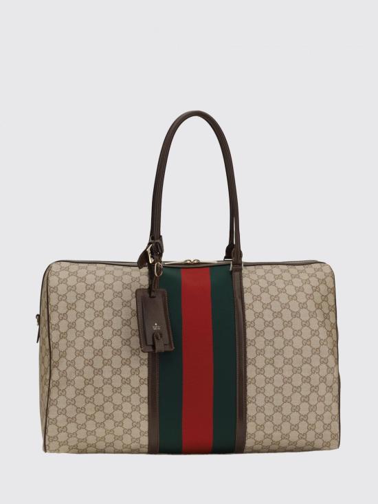 26FW 구찌 웹 미디엄 GG 더플백 875059FAF79 8547 Brown