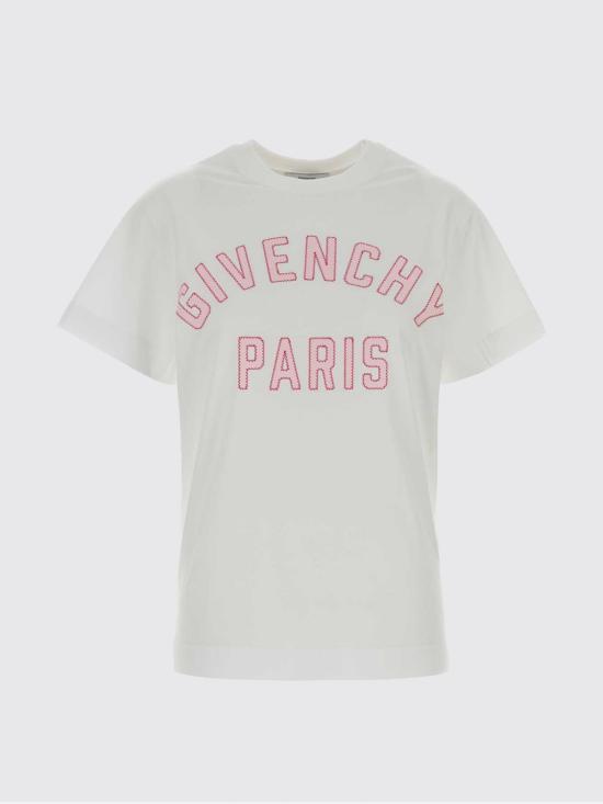 26FW 지방시 반팔 티셔츠 BW70G83YRS 100 White - GIVENCHY