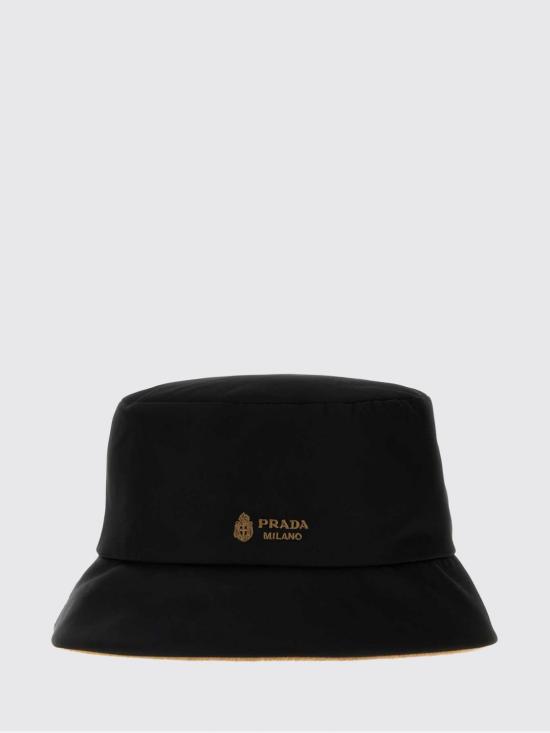 26FW 프라다 나일론 버킷햇 나일론 버킷햇 1HC1372ZTA Black