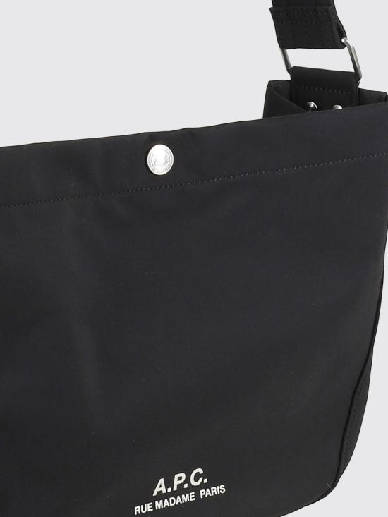 26FW 아페쎄 저널 로고 스몰 숄더백 PSAKRM67010 LZZ Black - A.P.C.