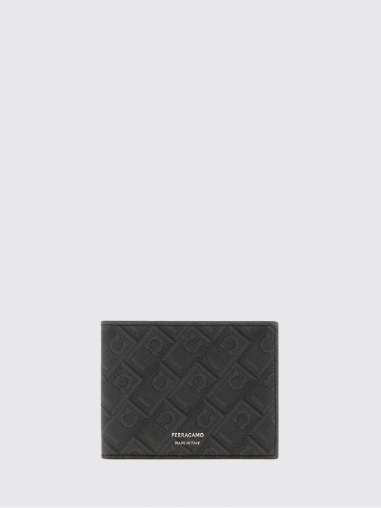 26FW 살바토레 페라가모 모노그램 숏 월렛 661550 780328 Black