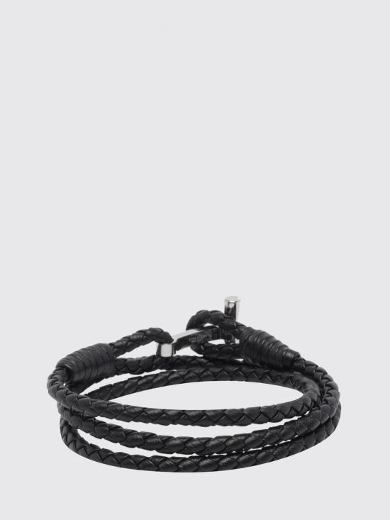 26FW 톰포드 브레이디드 레더 브레이슬릿 JM005ICL002G NAA Black - TOMFORD