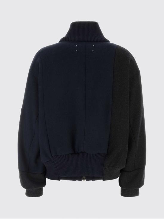 26FW 마르지엘라 투톤 울 봄버 재킷 S51AM0520M35935 961 Black - MAISON MARGIELA