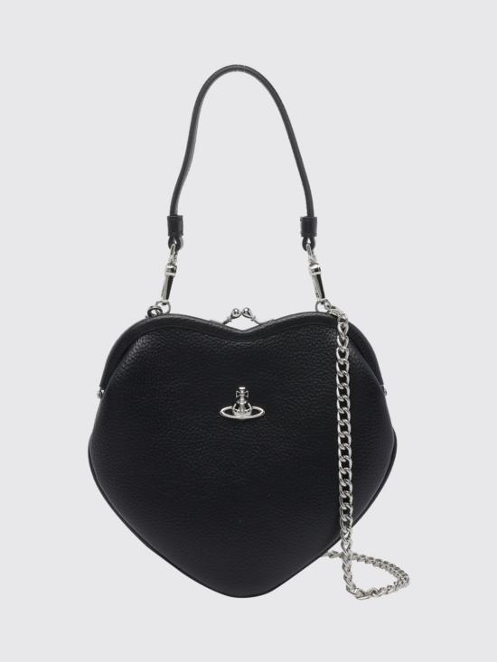 26FW 비비안웨스트우드 벨 하트 프레임 퍼스 4B01000CWS000D N403 Black
