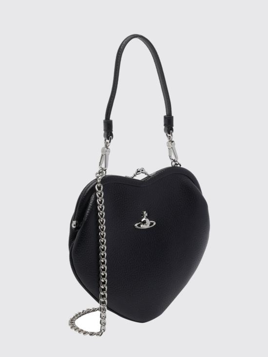 26FW 비비안웨스트우드 벨 하트 프레임 퍼스 4B01000CWS000D N403 Black - VIVIENNE WESTWOOD