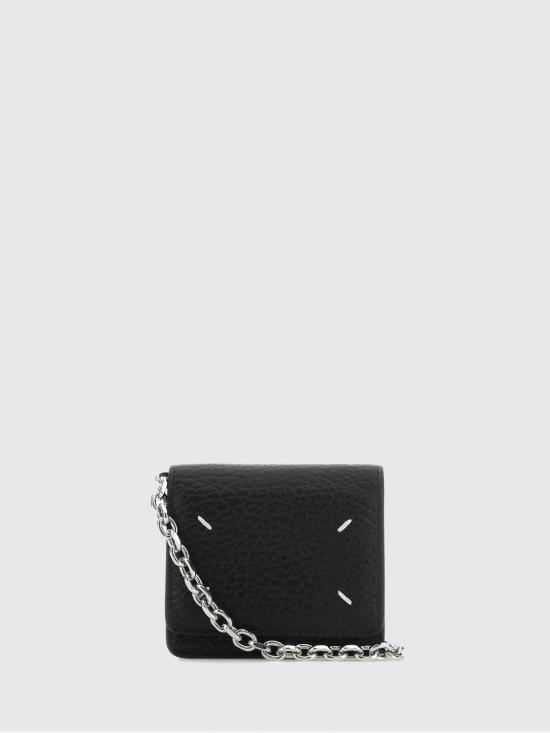 26FW 마르지엘라 스몰 레더 체인 지갑 SA3UI0009P4455 T8013 Black