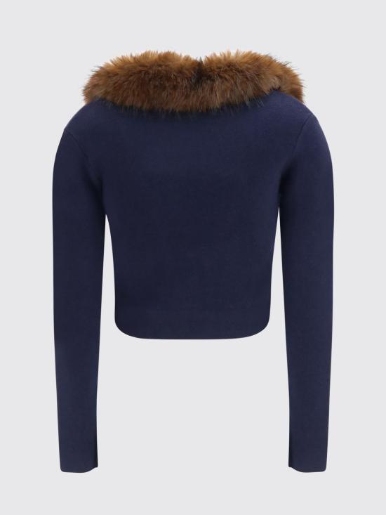 26FW 셀프 포트레이트 스웨터 AW26148CAN NAVY Blue - SELF PORTRAIT