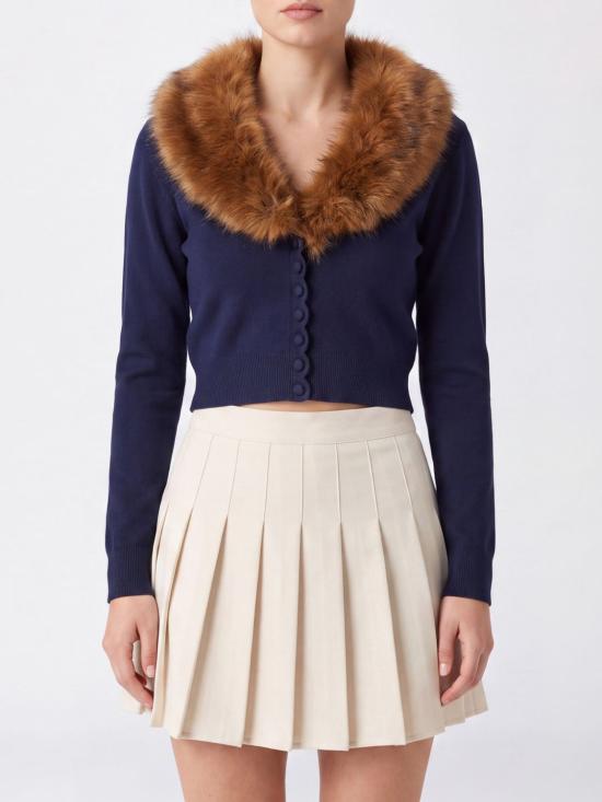 26FW 셀프 포트레이트 스웨터 AW26148CAN NAVY Blue