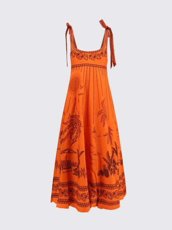 26FW 알레메 롱 원피스 7415D Orange - ALEMAIS