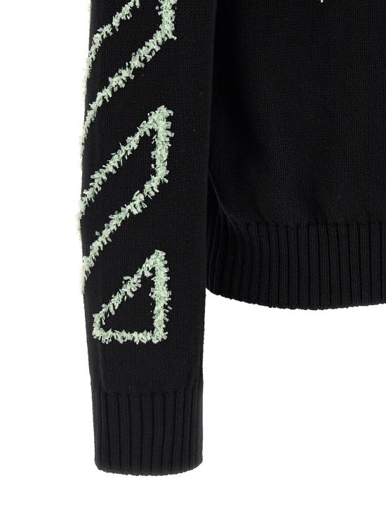 26SS 오프화이트 스웨터 OF328269BM BLACK - OFF WHITE