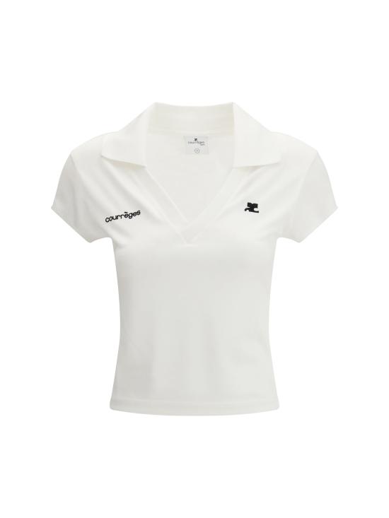 26SS 쿠레쥬 폴로 티셔츠 126JPO057JS0195 B166 WHITE