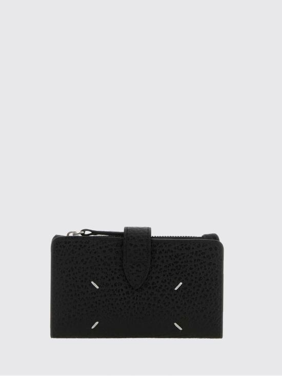 26FW 마르지엘라 포 스티치 지퍼 지갑 SA1VX0019P4455 T8013 Black