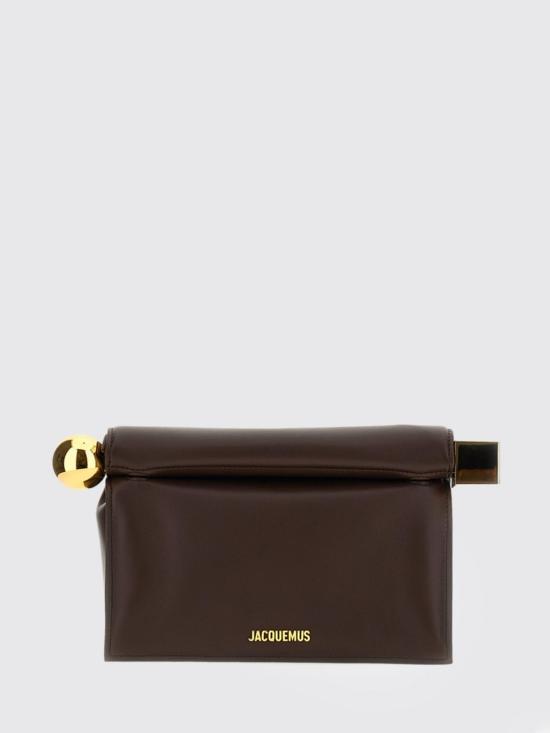 26FW 자크뮈스 론드 까레 클러치 BAW00356AC27L14 890 Brown
