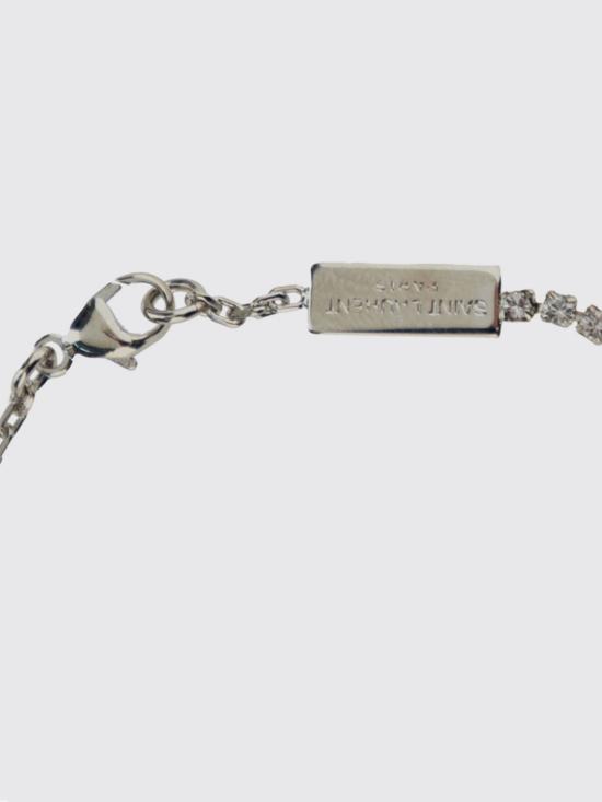 26FW 생로랑 메탈 앤 라인스톤 오피움 참 브레이슬릿 712345Y1526 8162 Silver - SAINT LAURENT
