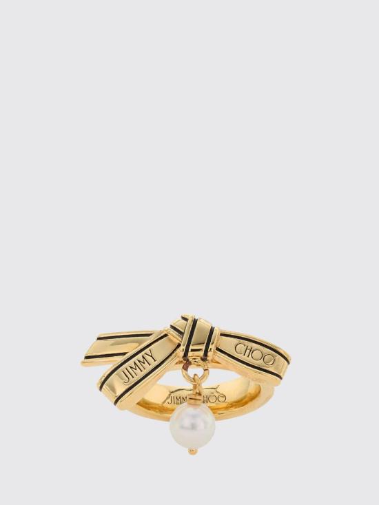 26FW 지미추 반지 RIBBONRINGJKI GOLD BLACK WHITE